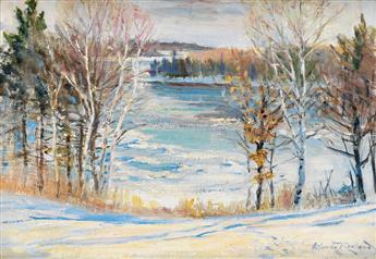 ORLANDO ROULAND Winter Landscape.